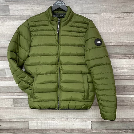 Pepe Jeans steppelt zöld kabát S