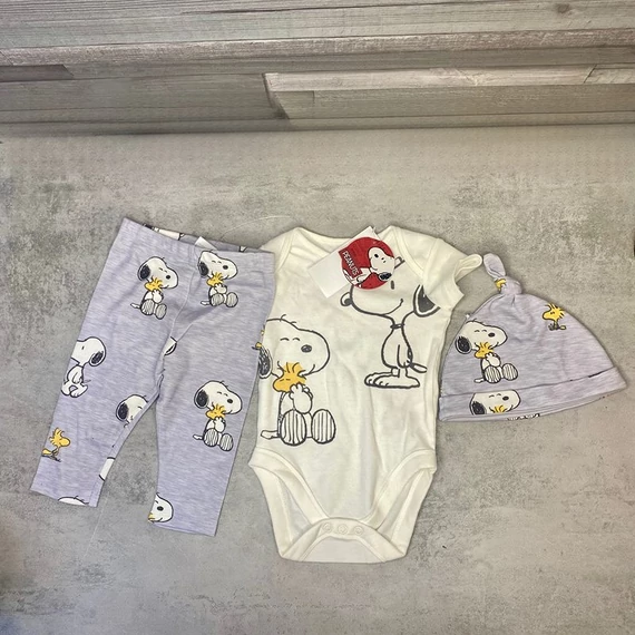 Peanuts Snoopy baby szett 3-6 hónaposra