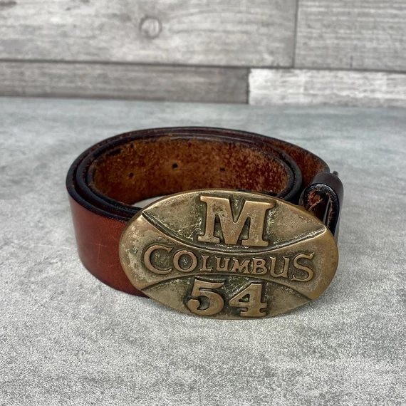Vintage Colombus M 54 bőr öv