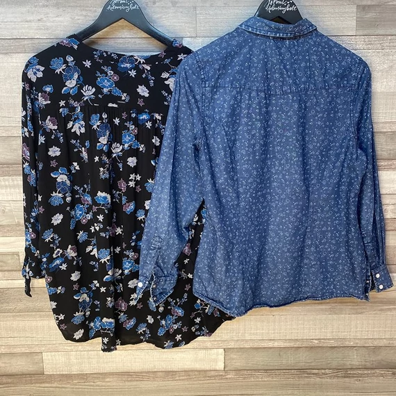 Tu farmering, S.Oliver virágmintás blúz szett UK 12