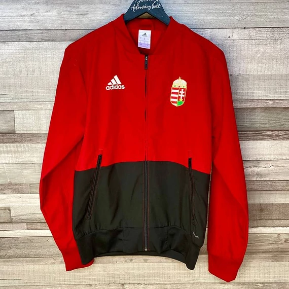 Adidas Climalite Hungary címeres sport cipzáras szabadidő felső XS