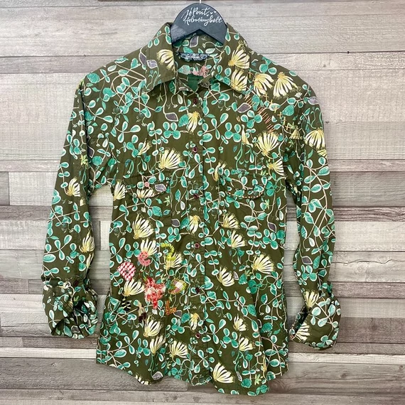 Desigual khaki zöld mintás blúz 40