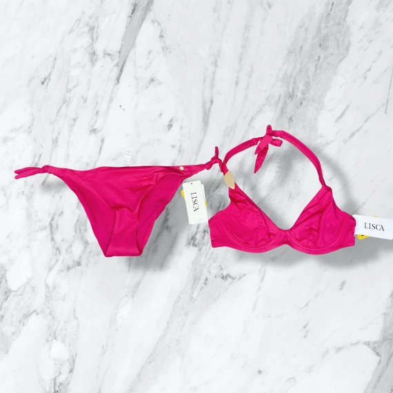 Lisca Okinawa nyakbakötős pink bikini 38/C