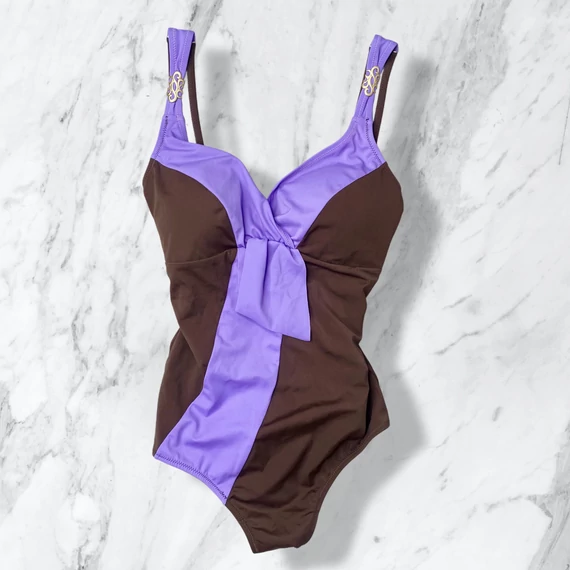 Sielei barna-lila fürdőruha 75/C