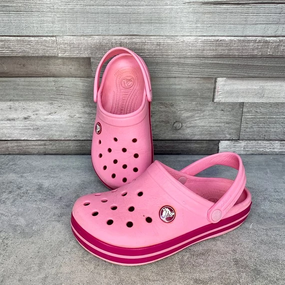 Crocs rózsaszín kislány szandál 12-13