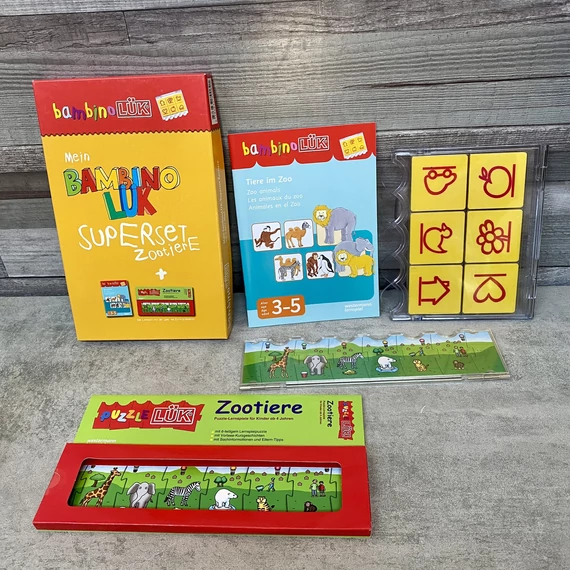 Bambino LÜK Superset + Zootiere német nyelvű oktatójáték