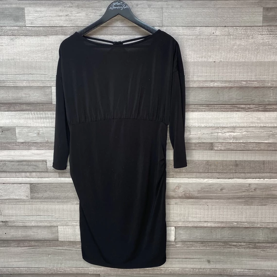 H&amp;M Mama fekete csinos kismama ruha M