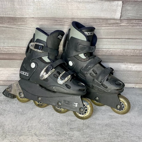 Roces fekete egysoros görkorcsolya 38-40