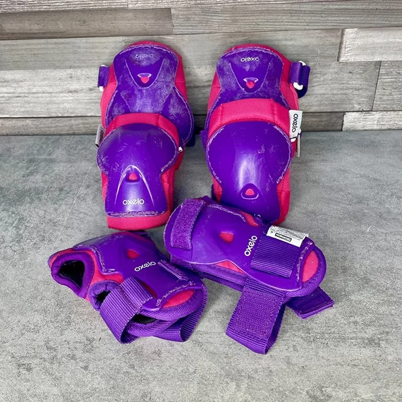 Decathlon Oxelo pink-lila protector gyerek védőfelszerelés 2XS