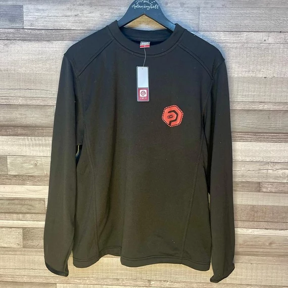 California OP fekete bélelt férfi pulóver S