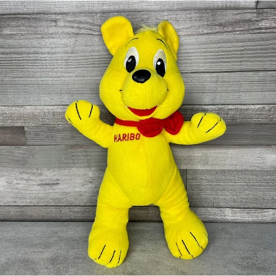 Vintage Haribo plüss maci figura