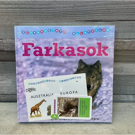 Reader's Digest Kisgyermekek könyvtára: Szórakoztató állatvilág: Kenguruk; Zsiráfok; Farkasok gyerek könyvcsomag