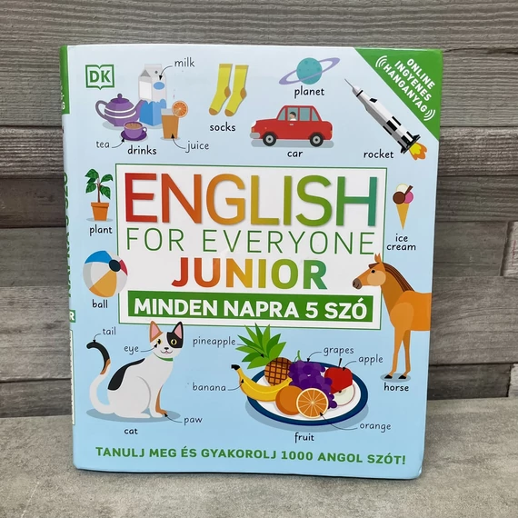 English for everyone junior, minden napra 5 szó; Tanulj meg és gyakorolj 1000 angol szót könyv