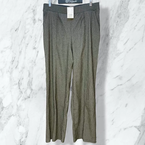 H&amp;M szürke elegáns gumis derekú nadrág M