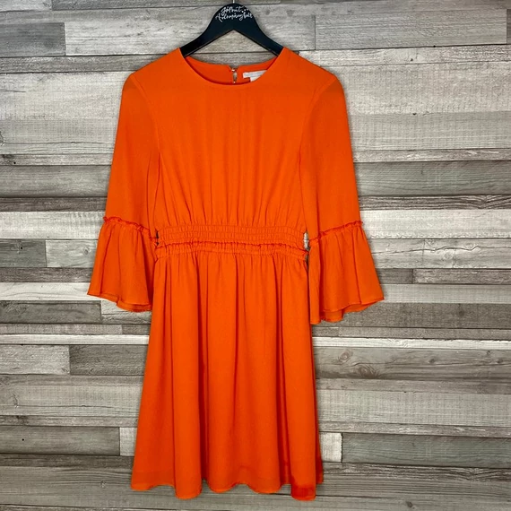 H&amp;M narancssárga csinos ruha 36