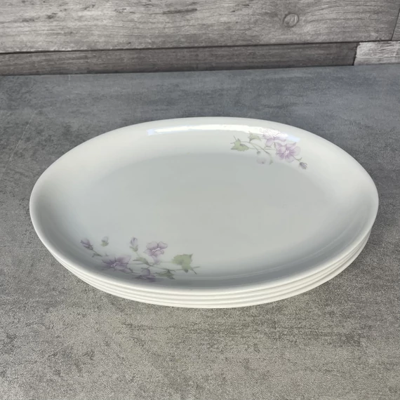 Alföldi porcelán Hajnalka virágmintás ovális tányér szett