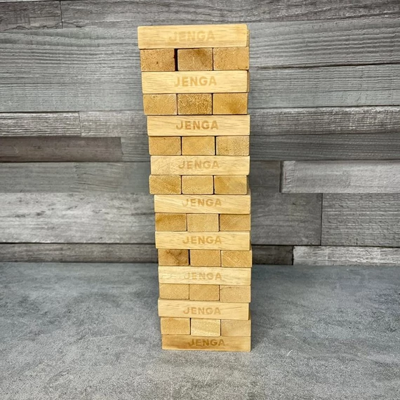 Hagyomány fa jenga ügyességi játék