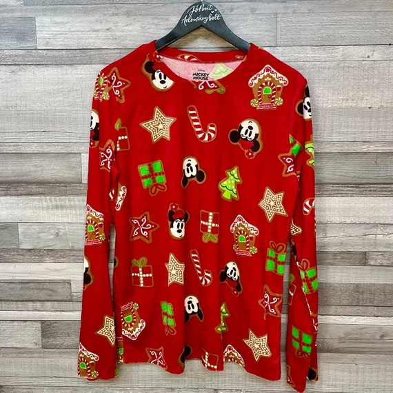 Disney Mickey Mouse Tezenis karácsonyi puha felső M-L
