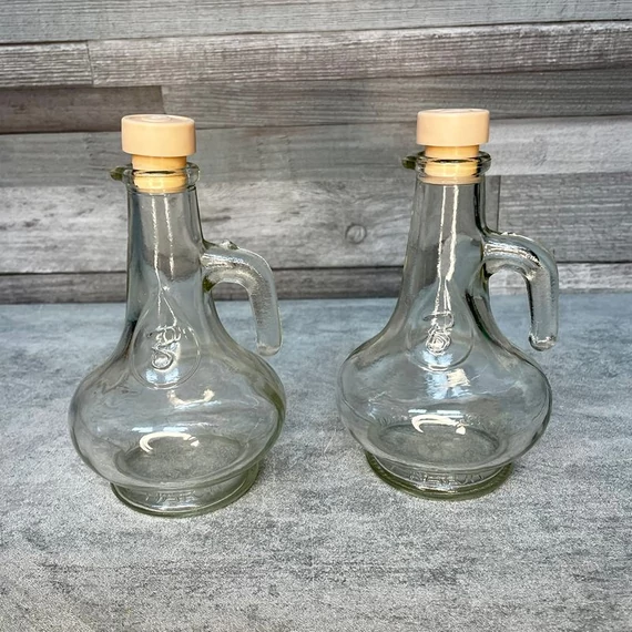 Ecetes, olajos üveg szett