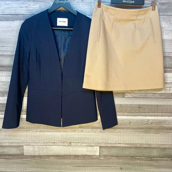 Orsay, H&amp;M blézer, szoknya szett 36