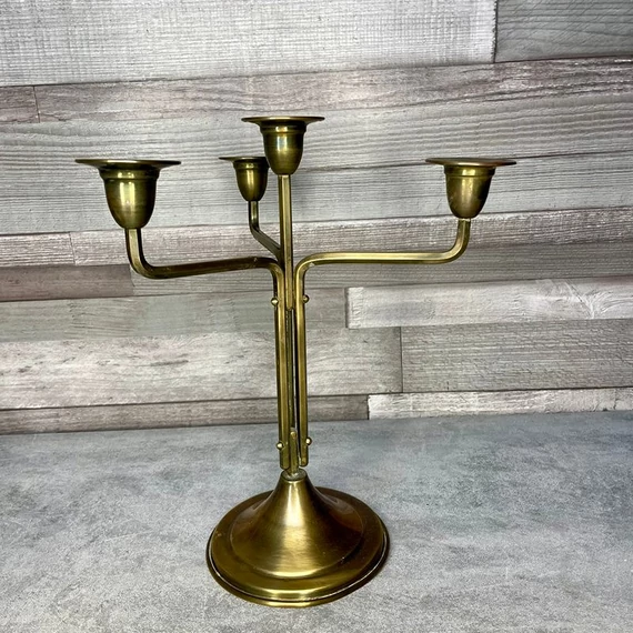 4 ágú réz gyertyatartó