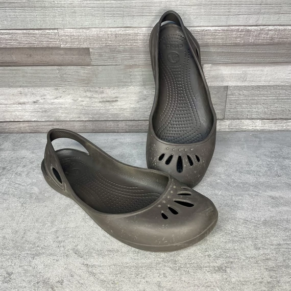 Crocs sötétszürke gumi szandál UK 9