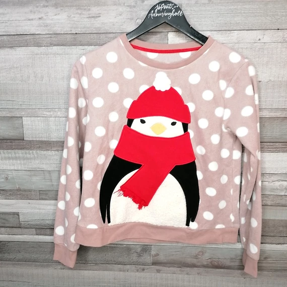 In Extenso karácsonyi lány pingvines pulcsi 158-164