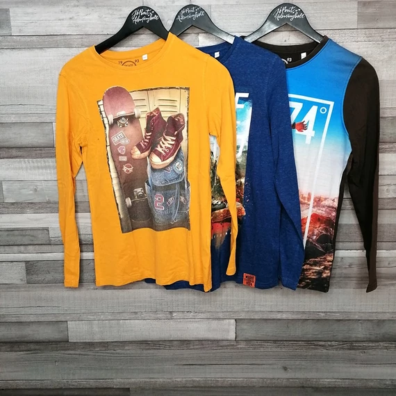 C&amp;A Skate Nation bakancsos hosszú ujjú fiú felső szett 158-164