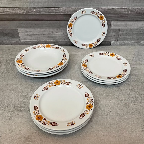 Alföldi porcelán Panni mintás tányér szett