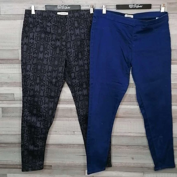 Marks &amp; Spencer női gumis derekú farmer leggings jeggings szett 32