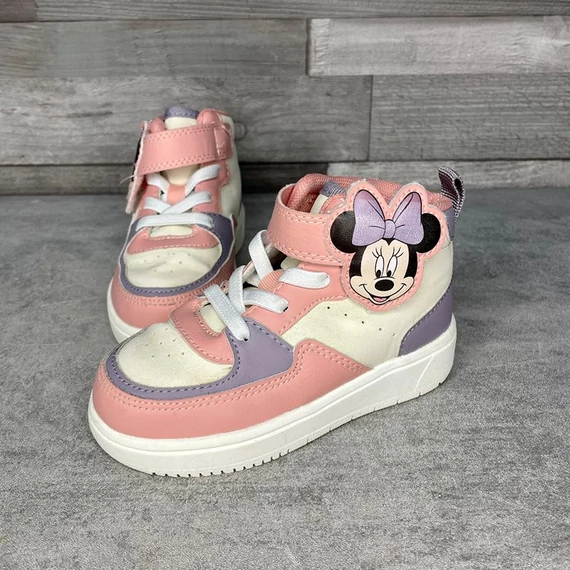H&amp;M Minnie Mouse rózsaszín-lila-fehér kislány cipő 24