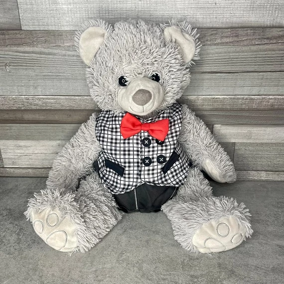 Elegáns Teddy maci plüss játék