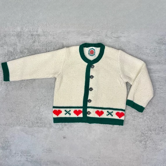 Tiroler StrickWaren népies gyerek kardigán 1 évesre