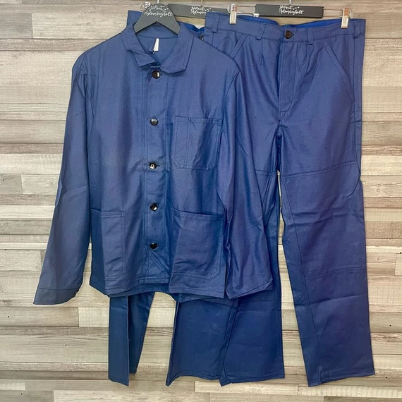 Kék munkaruházat két nadrággal 170/46