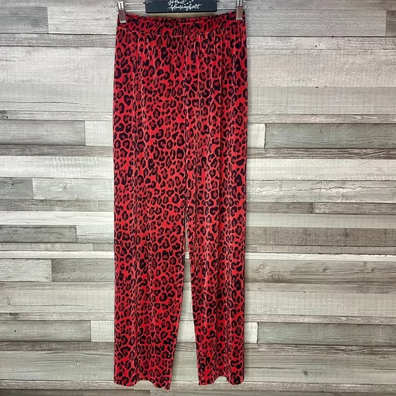 Pull&amp;Bear ocelotmintás pliszírozott nadrág M