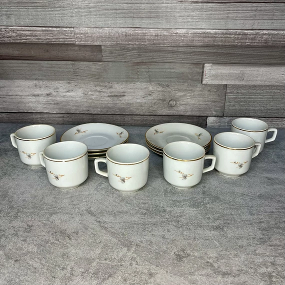 Bulgária porcelán kávés készlet