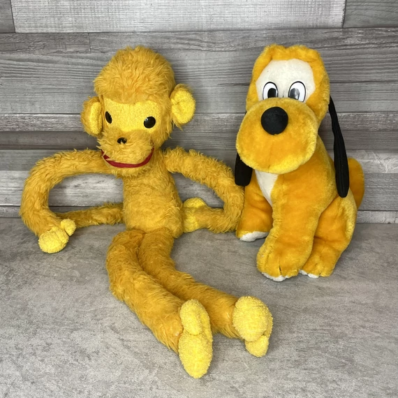 Retro plüss majom, Plútó plüss figura szett