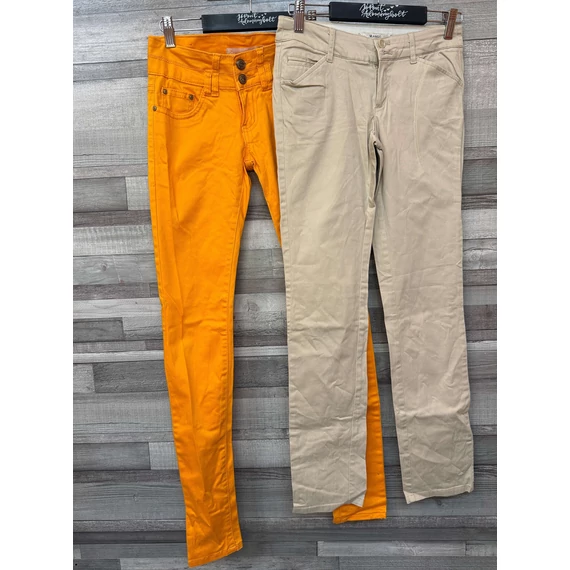 Mango, Reals Jeans női narancssárga bézs hosszúnadrág szett XS