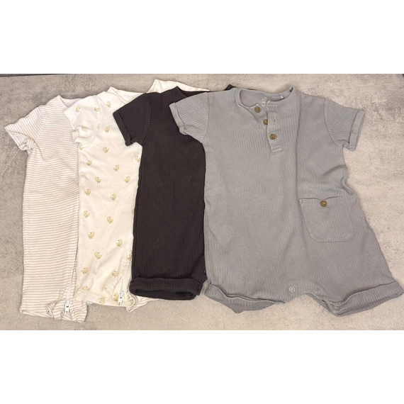 Next Baby unisex rövidujjú body szett 6-9 hónap