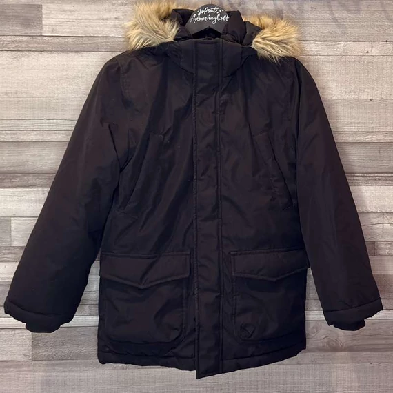 H&amp;M fekete gyerek kabát 9-10 éves