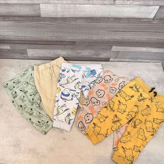 So cute, C&A, H&M kisfiú, állatmintás "Minden napra egy" nadrág szett 80-86