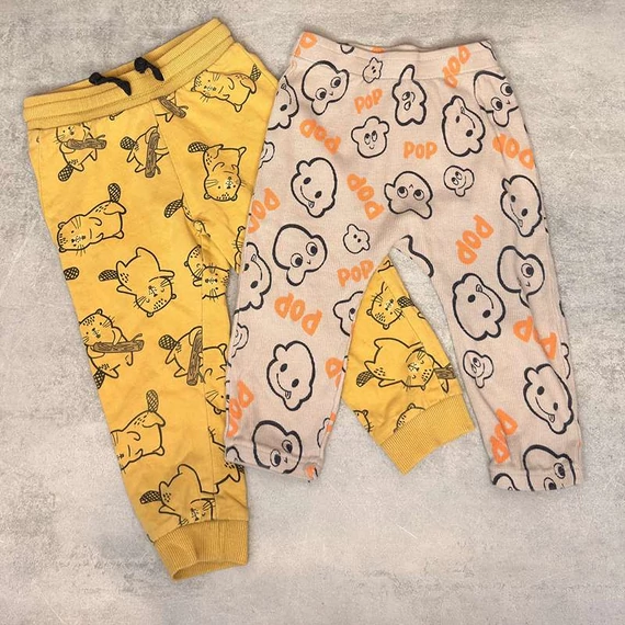 So cute, C&A, H&M kisfiú, állatmintás nadrág szett 86-80-68 cm