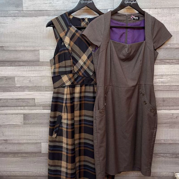 Roman, Sinéquanone kockás és barna ruha szett 40-42