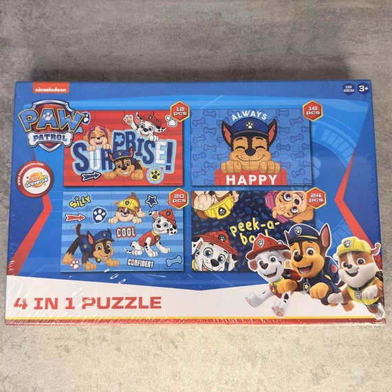 Nickeloden: Mancs őrjáratos 4 in 1 puzzle