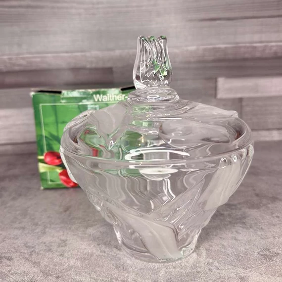 Walther-Glas Nadine üveg cukorkás tál tetővel
