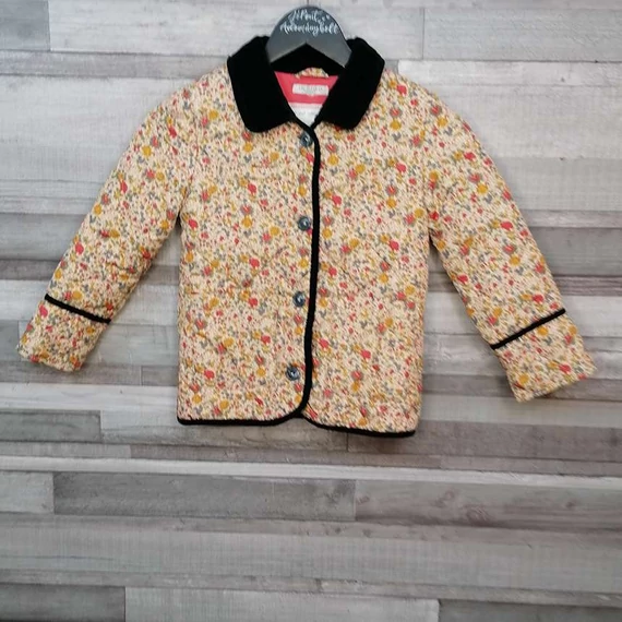 Marks &amp; Spencer Indigo virágos lány kabát 140