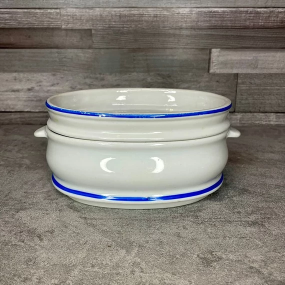 Zsolnay porcelán ételtartó + felső fedőtál