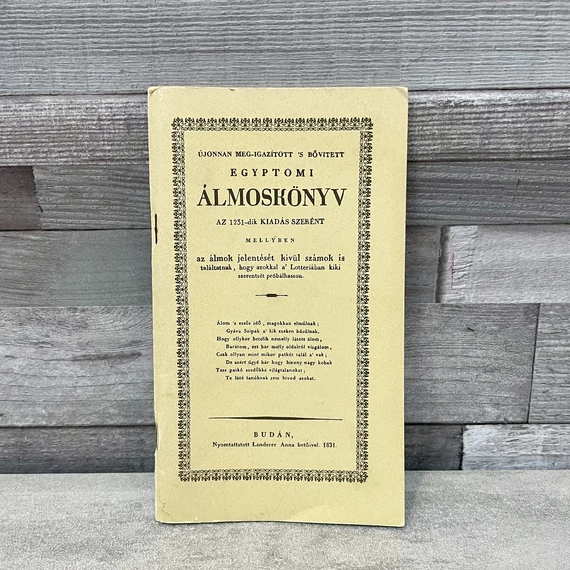 Újonnan Meg-igazított 's Bővített Egyiptomi Álmoskönyv