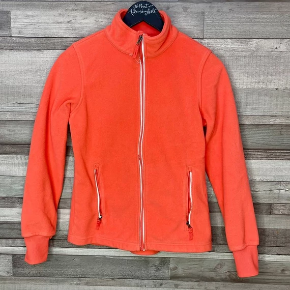 Happy Kids by Tchibo korall színű polár kabát/ vastag pulóver 146/152