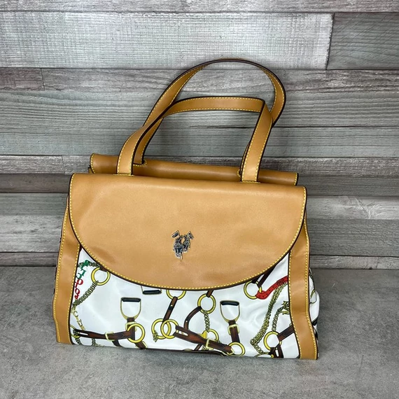 Harvey Miller Polo Club fehér mintás kézitáska